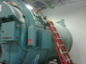 Large boiler installation